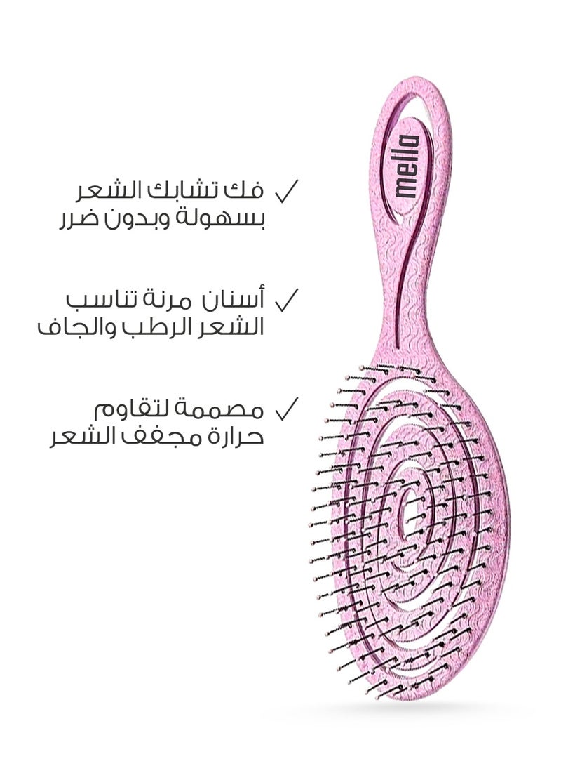 ميلا فرشاة شعر احترافية بيضاوية من ميلا - زهري - Image 2